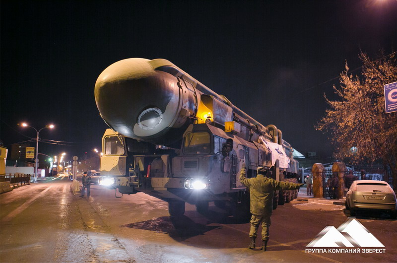 Перевозка ракетного комплекса стратегического назначения «Тополь» из Серпухова в Одинцово — фото 4