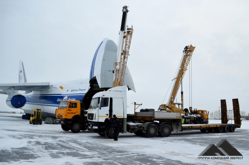 Перевозка негабаритного оборудования весом 70 тонн из Шанхая в Челябинск — фото 1